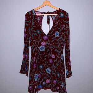 Re:Named floral print mini dress